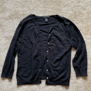 Basic black cardi